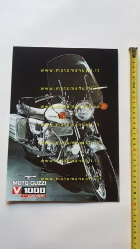 MOTO GUZZI V 1000 I-Convert 1975 depliant originale FRENCH TEXT …