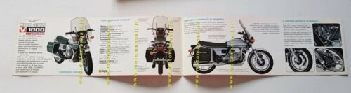 MOTO GUZZI V 1000 Idroconvert 1982 depliant originale italiano brochure