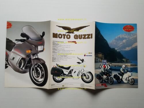 MOTO GUZZI V 1000 SP III 1990 depliant italiano originale