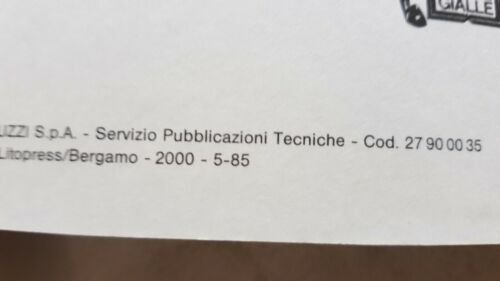 Moto Guzzi V 35 III 1985 manuale uso manutenzione originale …