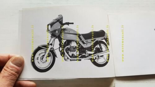 Moto Guzzi V 35 III 1990 manuale uso manutenzione originale …