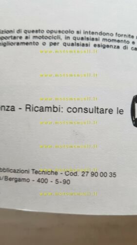 Moto Guzzi V 35 III 1990 manuale uso manutenzione originale …
