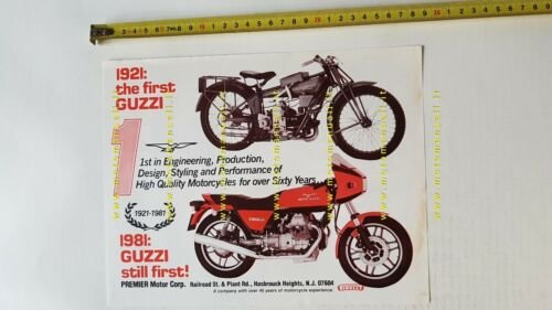 Moto Guzzi V 50 Monza - V50 III 1981 depliant …