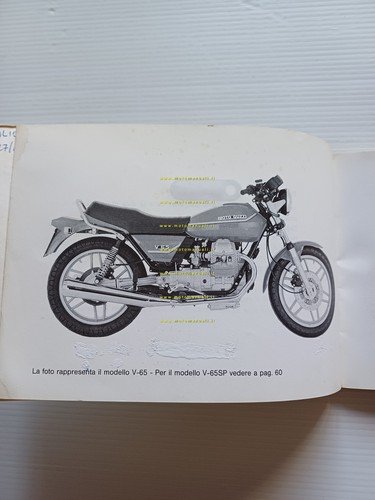 Moto Guzzi V 65 - V 65 SP 1983 manuale …