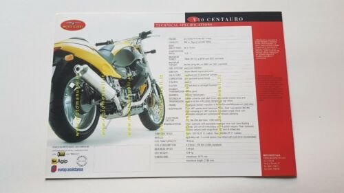 Moto Guzzi V10 Centauro depliant moto originale brochure italiano