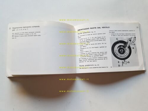 Moto Guzzi V1000 G5 1980 manuale uso manutenzione libretto italiano …