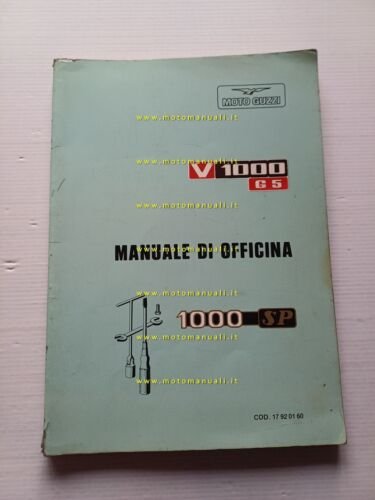 Moto Guzzi V1000 SP - G5 1979 manuale officina italiano …