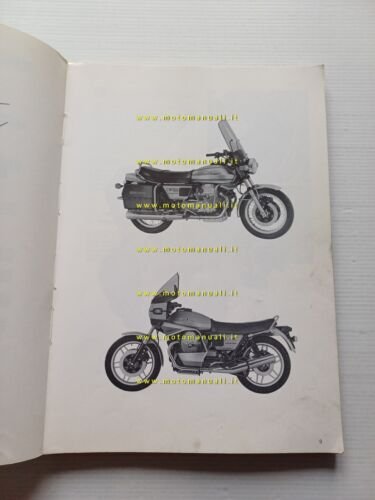 Moto Guzzi V1000 SP - G5 1979 manuale officina italiano …