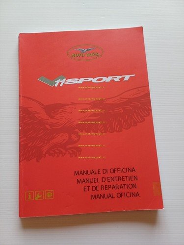 Moto Guzzi V11 Sport Le Mans-Ballabio-Rosso 2003 AGGIORNAMENTO manuale officina