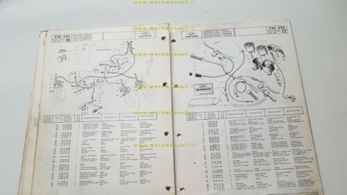 Moto Guzzi V35 -V50 1977 catalogo ricambi originale spare parts …