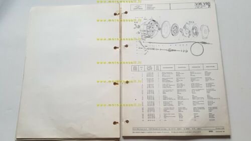 Moto Guzzi V35 -V50 1978 catalogo ricambi versioni Estero Export …