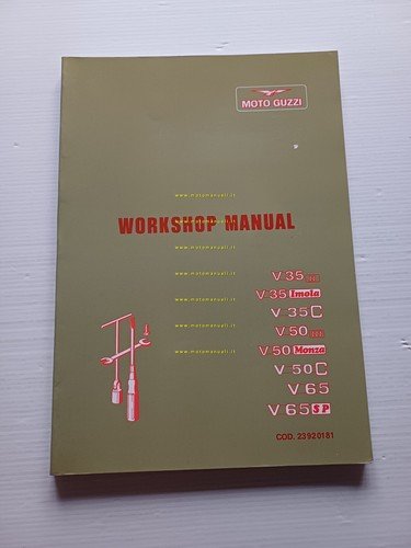 Moto Guzzi V35-50-65 1993 manuale officina TESTO INGLESE ENGLISH