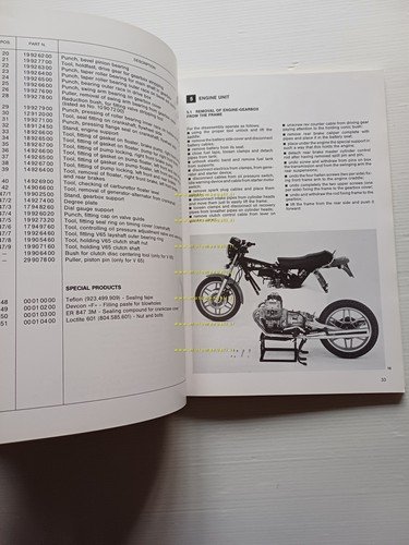 Moto Guzzi V35-50-65 1993 manuale officina TESTO INGLESE ENGLISH