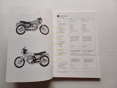 Moto Guzzi V35-50-65 1993 manuale officina TESTO INGLESE ENGLISH