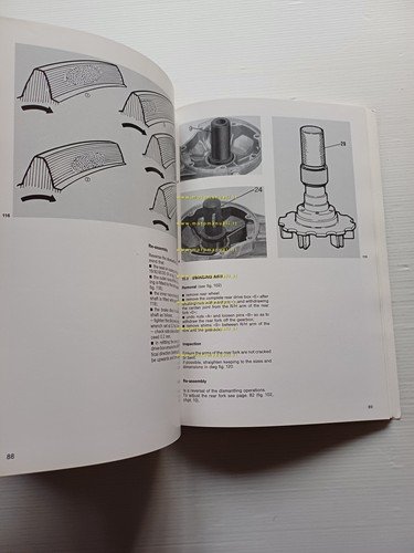 Moto Guzzi V35-50-65 1993 manuale officina TESTO INGLESE ENGLISH