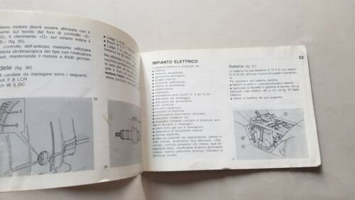 Moto Guzzi V35-65 Florida 1988 manuale uso manutenzione originale owner's …