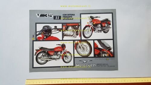 Moto Guzzi V35 II 350 1980 depliant originale italiano