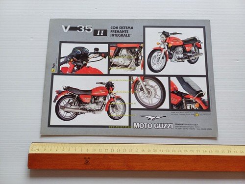 Moto Guzzi V35 II 350 1980 depliant originale italiano