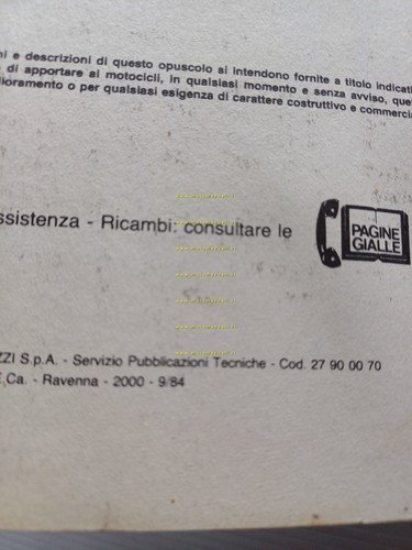Moto Guzzi V35 TT - V65 TT 1984 manuale uso …
