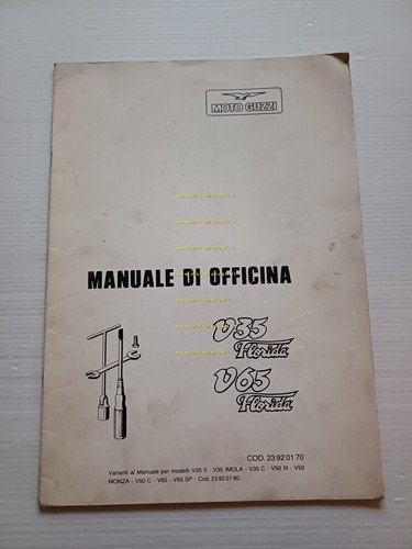 Moto Guzzi V35-V65 Florida 1985 Varianti Manuale Officina V35-50-65 originale