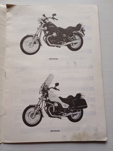 Moto Guzzi V35-V65 Florida 1985 Varianti Manuale Officina V35-50-65 originale