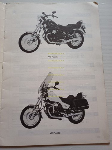 Moto Guzzi V35-V65 Florida 1985 Varianti Manuale Officina V35-50-65 originale