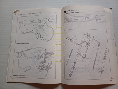 Moto Guzzi V35-V65 Florida 1985 Varianti Manuale Officina V35-50-65 originale