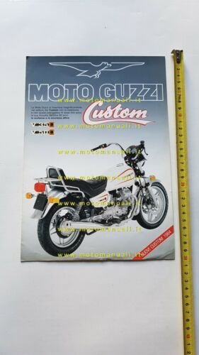 MOTO GUZZI V50 - V35 Custom 1984 depliant originale italiano …