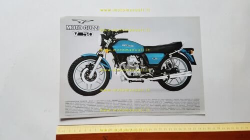 MOTO GUZZI V50 1977 1 serie depliant originale