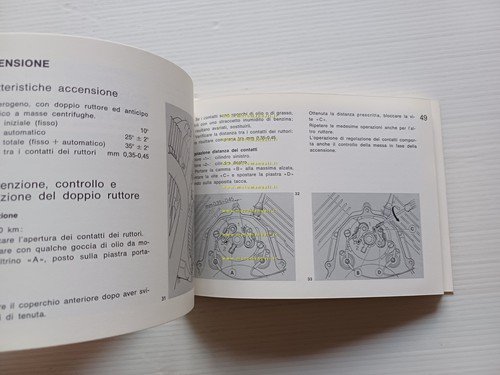 Moto Guzzi V50 III manuale uso manutenzione libretto italiano originale