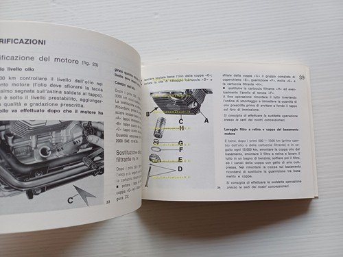 Moto Guzzi V50 III manuale uso manutenzione libretto italiano originale