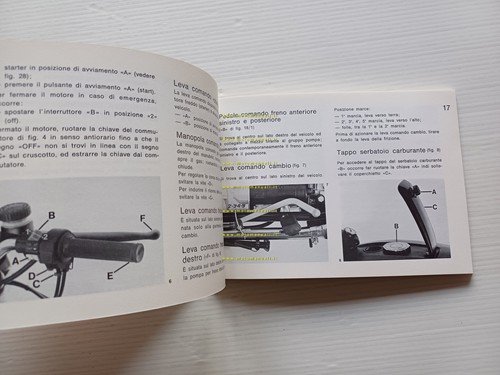 Moto Guzzi V50 III manuale uso manutenzione libretto italiano originale