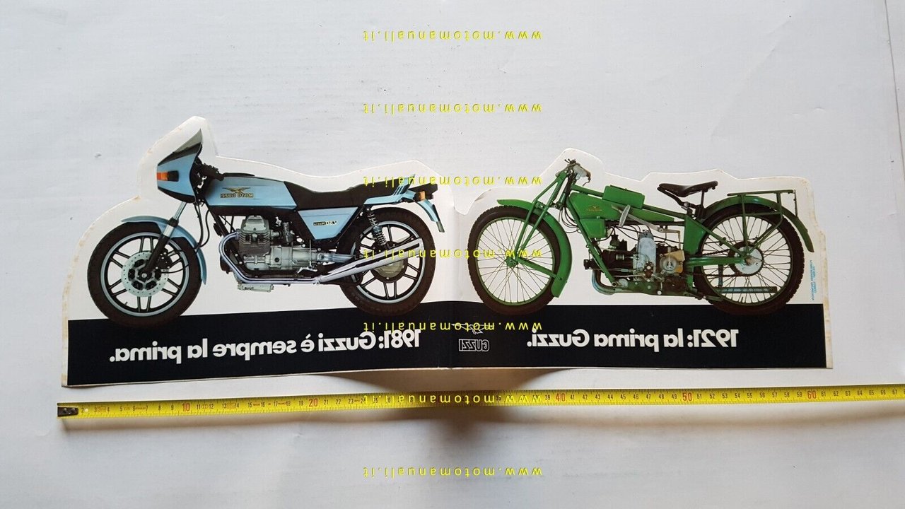 Moto Guzzi V50 Monza vetrofania originale anni '80 no insegna …