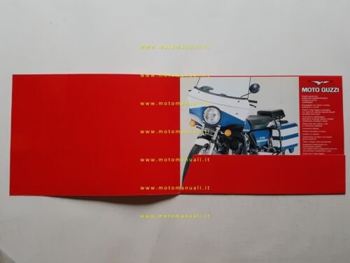 Moto Guzzi V50 Polizia modelli 1985-86 portfolio depliant originale italiano