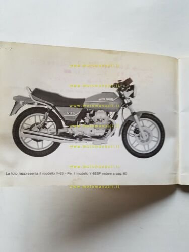 Moto Guzzi V65 - V65 SP 650 1982 manuale uso …