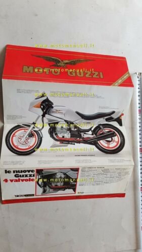 Moto Guzzi V65 Lario 1984 depliant originale italiano brochure