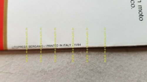 Moto Guzzi V65 Lario 1984 depliant originale italiano brochure