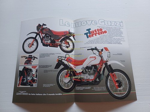 Moto Guzzi V65 TT 1985 depliant italiano originale