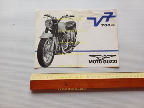 Moto Guzzi V7 700 1967 depliant originale italiano