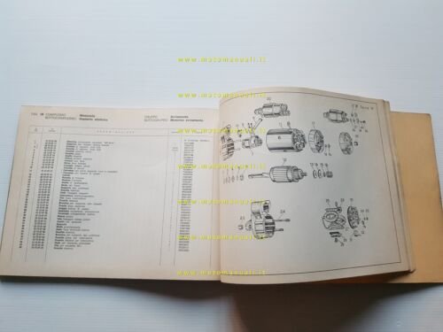 Moto Guzzi V7 700 1968 catalogo ricambi originale