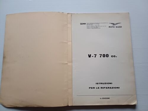 Moto Guzzi V7 700 1a serie 1968 manuale officina originale …