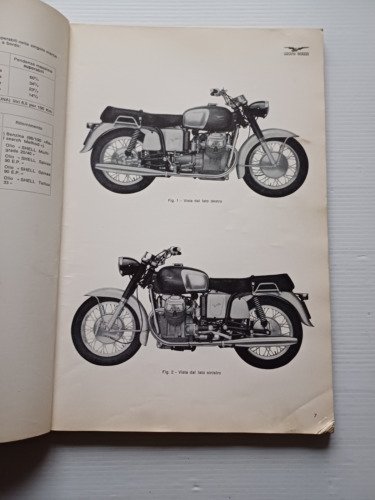 Moto Guzzi V7 700 1a serie 1968 manuale officina originale …