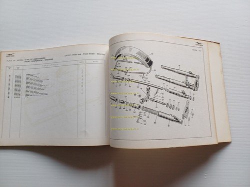 Moto Guzzi V7 750 Ambassador 1970 catalogo ricambi originale