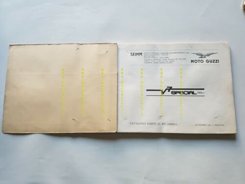 Moto Guzzi V7 750 Special 1969 catalogo ricambi originale spare …