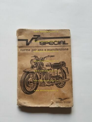 Moto Guzzi V7 750 Special 1969 manuale uso manutenzione originale …