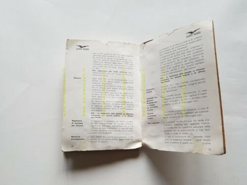 Moto Guzzi V7 750 Special 1969 manuale uso manutenzione originale …