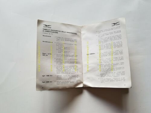 Moto Guzzi V7 750 Special 1969 manuale uso manutenzione originale …