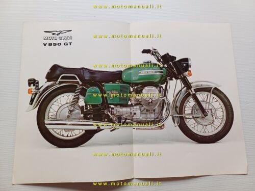 Moto Guzzi V7 850 GT 1971 depliant italiano originale