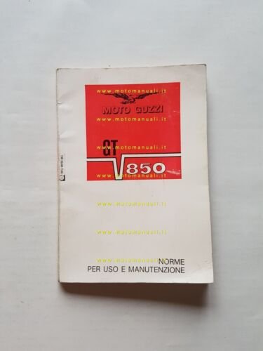 Moto Guzzi V7 850 GT 1972 manuale uso manutenzione libretto …