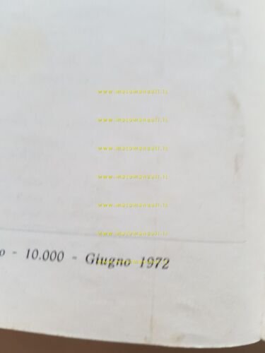 Moto Guzzi V7 850 GT 1972 manuale uso manutenzione libretto …